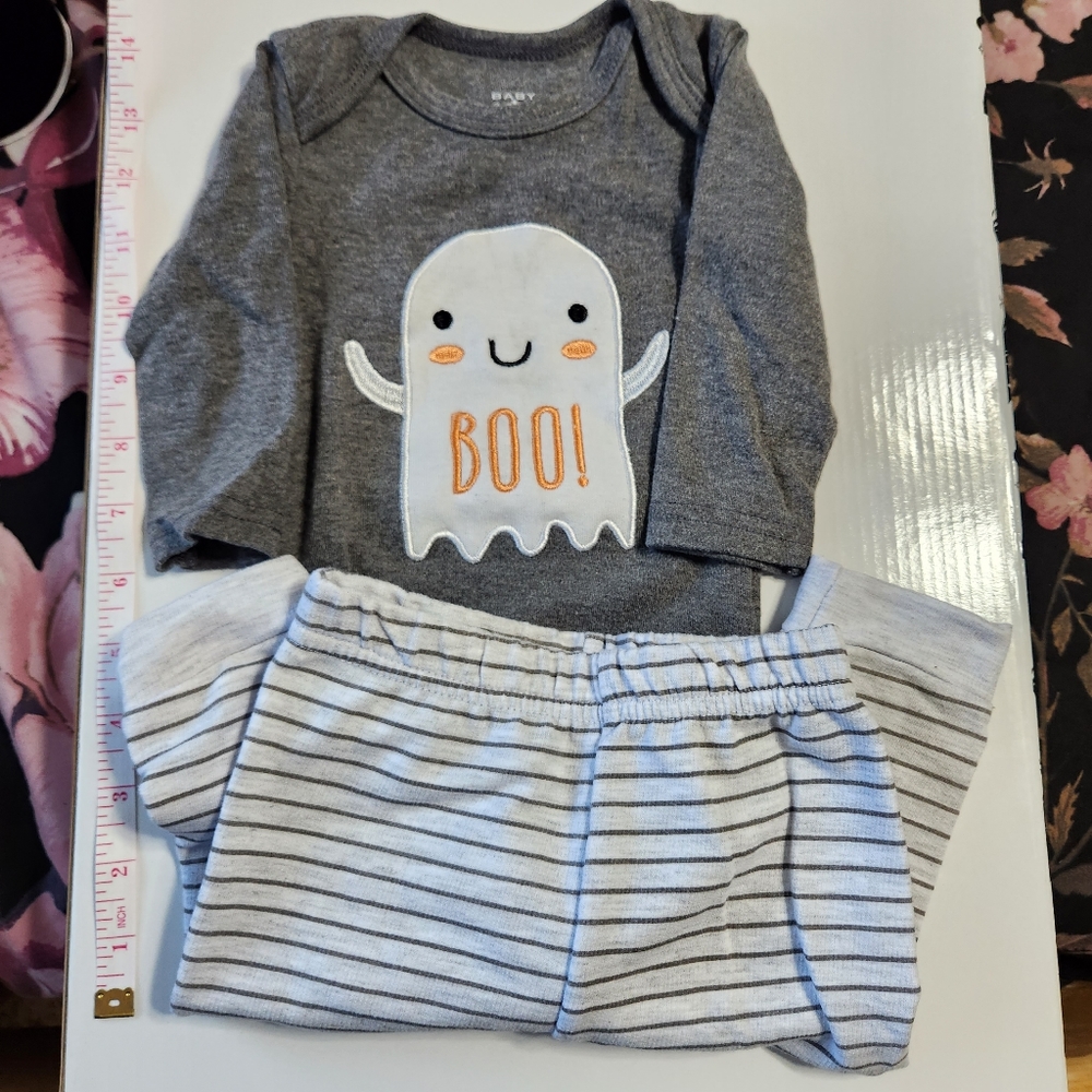 Ghost boo unisex baby outfit